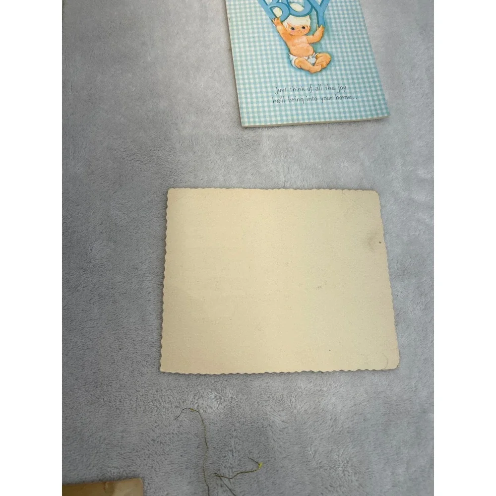 Vintage Greeting Card Lot 9 Mid Century Birthday Graduation Baby Kitsch Retro